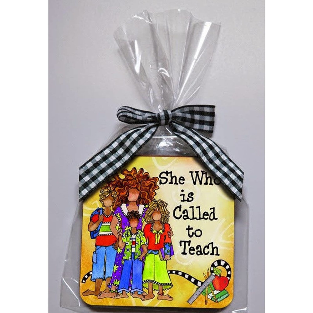 Neoprene Coaster - She Who is Called to Teach by Suzy Toronto Teacher Gift